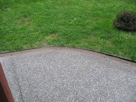 concrete pad brick border 2010